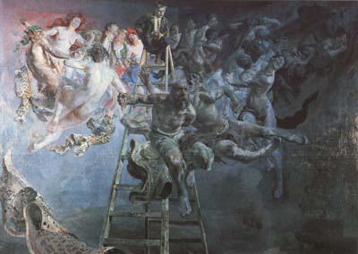 Malczewski, Jacek Vicious Circle (mk19) oil painting picture